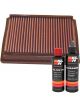 K&N Air Filter 33-2866 + Recharge Kit
