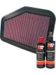 K&N Air Filter 33-2919 + Recharge Kit