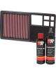 K&N Air Filter 33-2920 + Recharge Kit