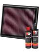 K&N Air Filter 33-2962 + Recharge Kit