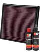 K&N Air Filter 33-2964 + Recharge Kit