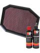 K&N Air Filter 33-2970 + Recharge Kit