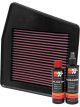 K&N Air Filter 33-3003 + Recharge Kit