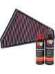 K&N Air Filter 33-3022 + Recharge Kit