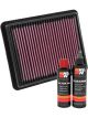 K&N Air Filter 33-3024 + Recharge Kit