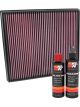 K&N Air Filter 33-3026 + Recharge Kit