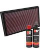 K&N Air Filter 33-3036 + Recharge Kit