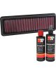 K&N Air Filter 33-3042 + Recharge Kit