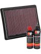 K&N Air Filter 33-3054 + Recharge Kit