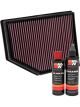 K&N Air Filter 33-3055 + Recharge Kit