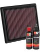 K&N Air Filter 33-3060 + Recharge Kit