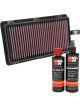 K&N Air Filter 33-3064 + Recharge Kit