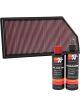 K&N Air Filter 33-3068 + Recharge Kit