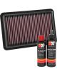 K&N Air Filter 33-3094 + Recharge Kit