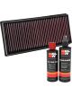 K&N Air Filter 33-3097 + Recharge Kit