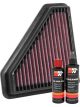 K&N Air Filter 33-3124 + Recharge Kit