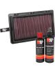 K&N Air Filter 33-3125 + Recharge Kit