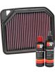 K&N Air Filter 33-3137 + Recharge Kit
