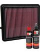 K&N Air Filter 33-3151 + Recharge Kit