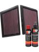 K&N Air Filter 33-3153 + Recharge Kit
