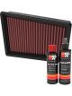 K&N Air Filter 33-3170 + Recharge Kit