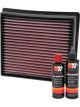 K&N Air Filter 33-5005 + Recharge Kit