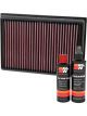 K&N Air Filter 33-5007 + Recharge Kit