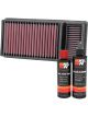 K&N Air Filter 33-5010 + Recharge Kit