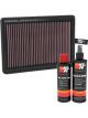K&N Air Filter 33-5026 + Recharge Kit