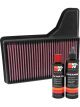 K&N Air Filter 33-5029 + Recharge Kit