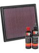 K&N Air Filter 33-5030 + Recharge Kit