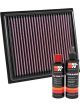 K&N Air Filter 33-5034 + Recharge Kit