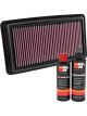 K&N Air Filter 33-5041 + Recharge Kit