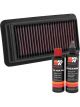 K&N Air Filter 33-5044 + Recharge Kit