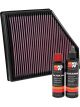 K&N Air Filter 33-5047 + Recharge Kit