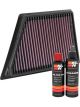 K&N Air Filter 33-5054 + Recharge Kit