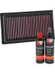K&N Air Filter 33-5060 + Recharge Kit