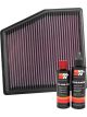 K&N Air Filter 33-5061 + Recharge Kit