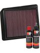 K&N Air Filter 33-5062 + Recharge Kit