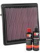 K&N Air Filter 33-5066 + Recharge Kit