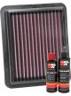K&N Air Filter 33-5072 + Recharge Kit