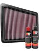 K&N Air Filter 33-5073 + Recharge Kit