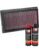 K&N Air Filter 33-5081 + Recharge Kit