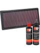 K&N Air Filter 33-5093 + Recharge Kit
