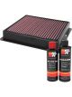 K&N Air Filter 33-5100 + Recharge Kit