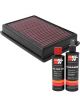 K&N Air Filter 33-5104 + Recharge Kit