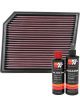 K&N Air Filter 33-5111 + Recharge Kit