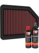 K&N Air Filter 33-5113 + Recharge Kit