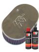 K&N Air Filter 56-9104 + Recharge Kit