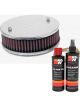 K&N Air Filter 56-9128 + Recharge Kit